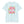 Light blue t-shirt with 'Saved by Grace' text and floral design on a white background