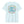 Light blue t-shirt with 'Love & Serve' design on a white background