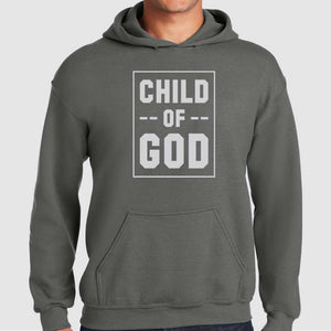 Child of God Christian Hoodies Charcoal Gray Hooded Sweatshirt