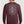 A man wearing a heathered maroon crewneck sweatshirt, viewed from the back. The sweatshirt features a large light gray graphic print on the back with a shield, sword, lions, and the text 'FAITH OVER FEAR' and 'STRONG & COURAGEOUS'.
