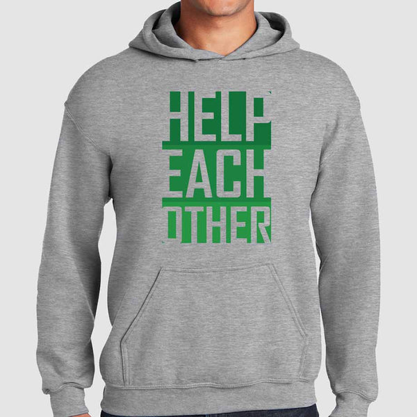 Help Each Other Christian Hoodies Heather Sport Gray