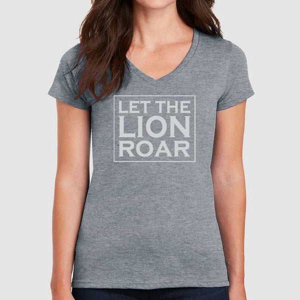 Let The Lion Roar - Women's V-Neck