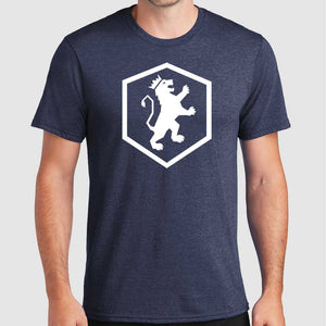Sovereign Shirts Logo T Shirt Heather Navy