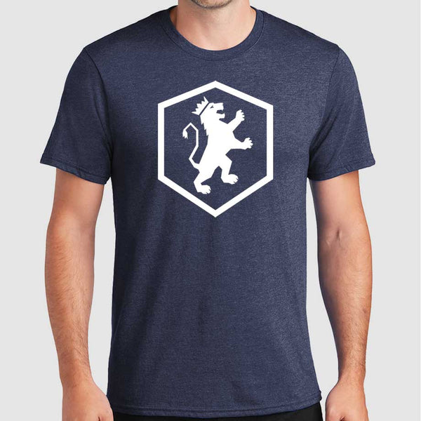 Sovereign Shirts Logo T Shirt Heather Navy